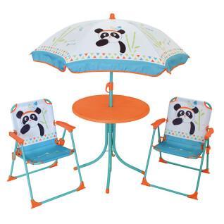 Table + 2 chairs + children's parasol Jemini Indian Panda